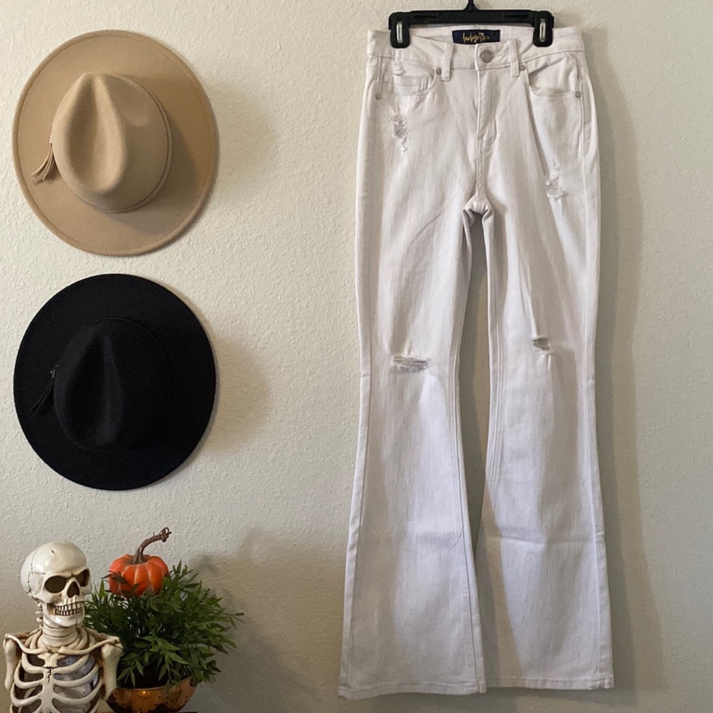 White Flared Jeans